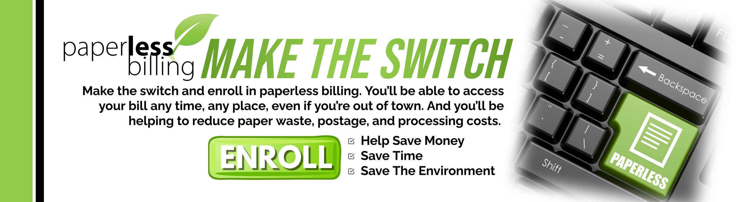 Sign Up for Paperless Billing